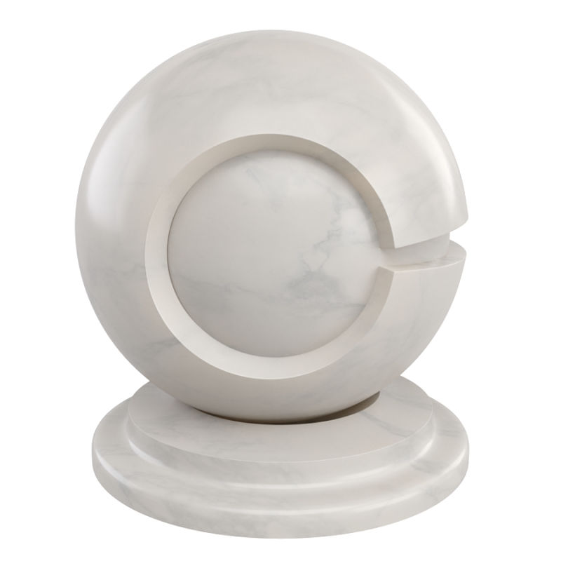 Shader ball Marbre Albatre