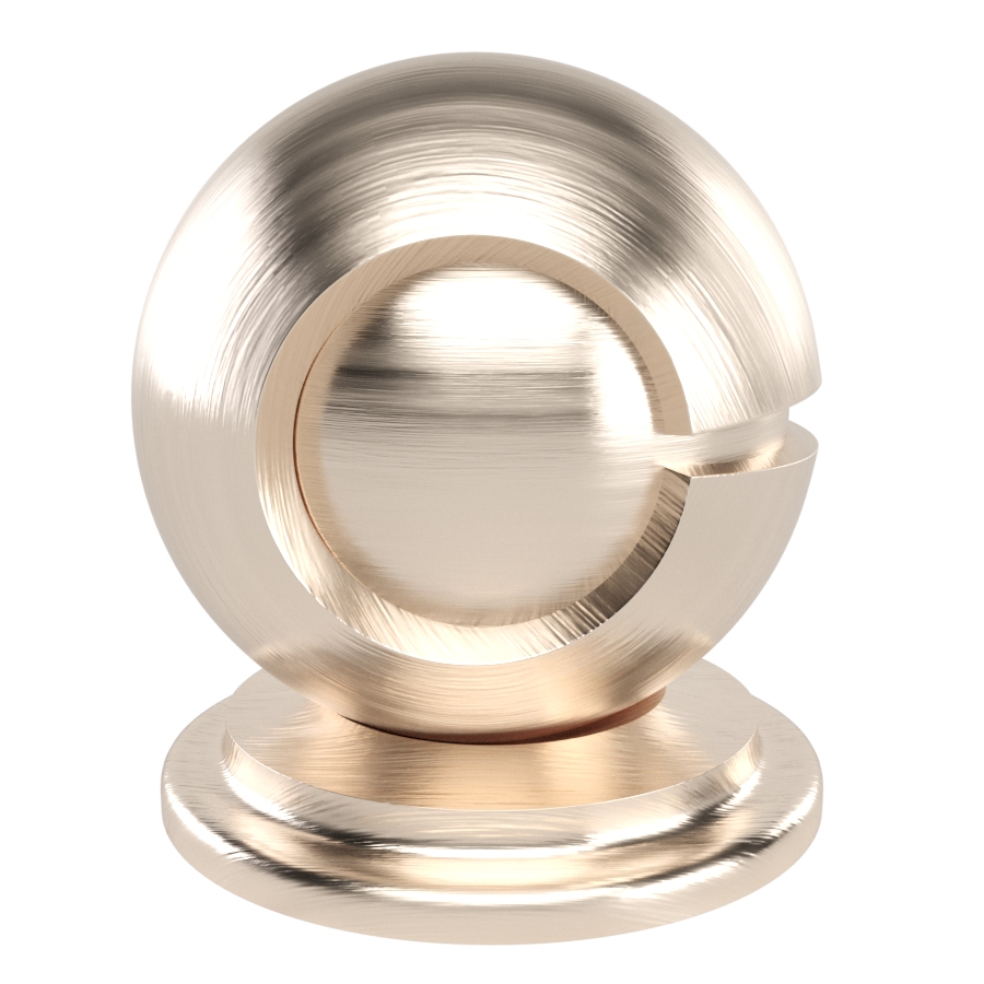 Shader Ball Metal Champagne Aluminium